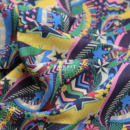 Liberty of London (Cotton Tana Lawn Fabric) - My little star Blue - FO:REST Fabric 布恩堂Liberty fabrictana lawnjapanese fabricykk zipper