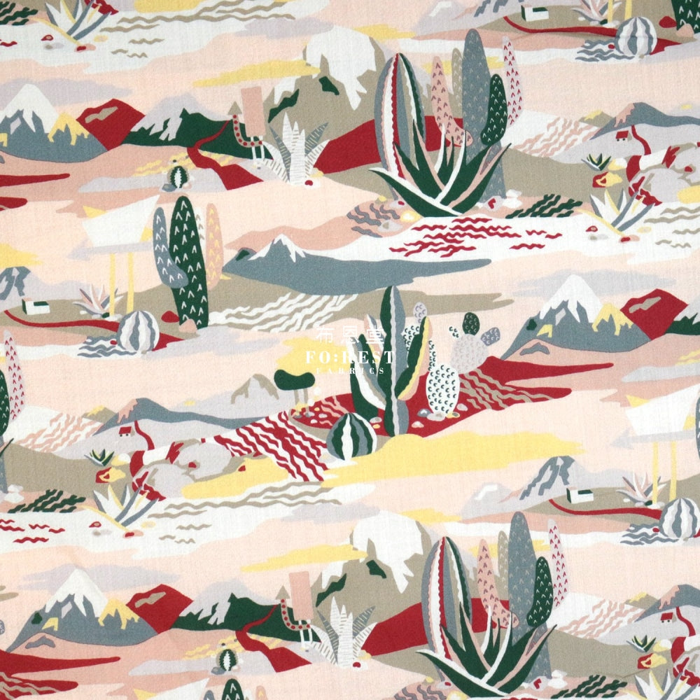 Liberty Of London (Cotton Tana Lawn Fabric) - Nirvana Desert Pink Cotton