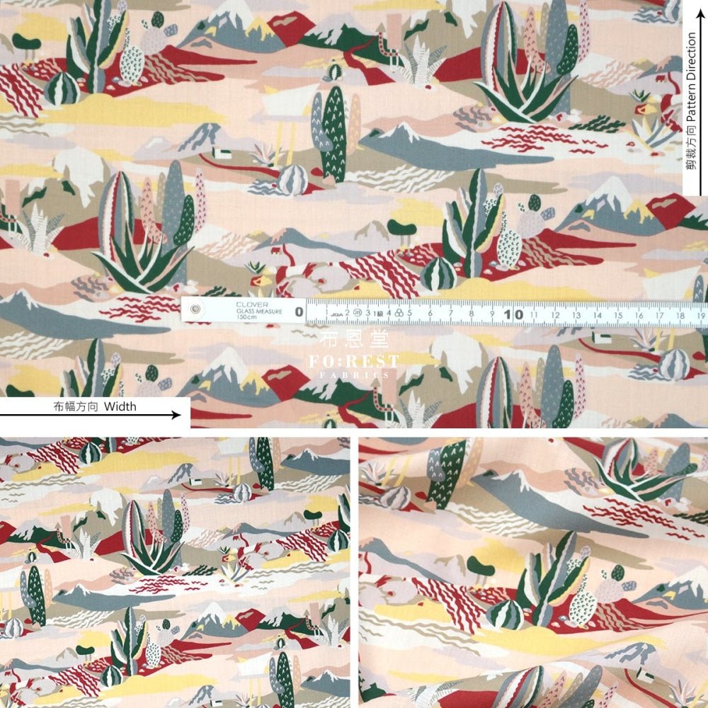 Liberty of London (Cotton Tana Lawn Fabric) - Nirvana desert Pink - FO:REST Fabric 布恩堂Liberty fabrictana lawnjapanese fabricykk zipper