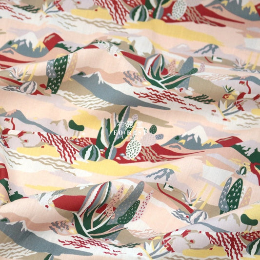Liberty of London (Cotton Tana Lawn Fabric) - Nirvana desert Pink - FO:REST Fabric 布恩堂Liberty fabrictana lawnjapanese fabricykk zipper