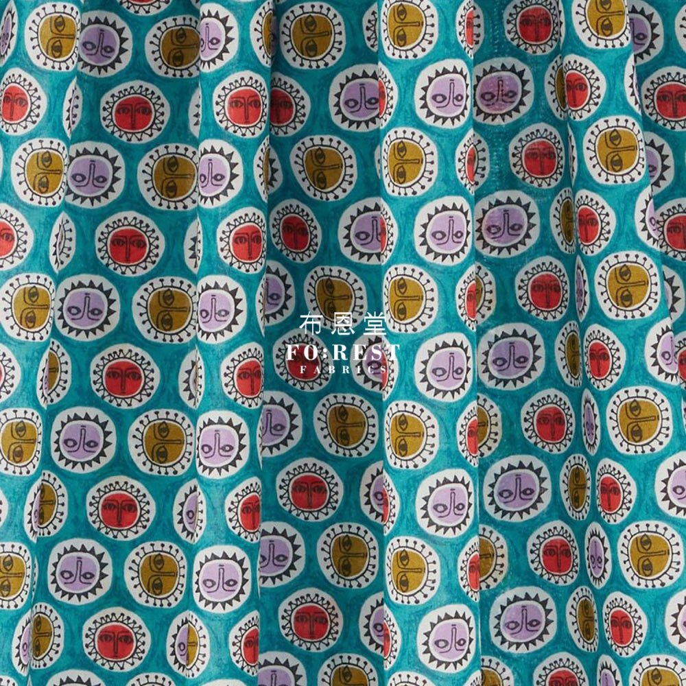 Liberty of London (Cotton Tana Lawn Fabric) - NOON Green - FO:REST Fabric 布恩堂Liberty fabrictana lawnjapanese fabricykk zipper