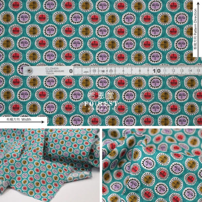 Liberty of London (Cotton Tana Lawn Fabric) - NOON Green - FO:REST Fabric 布恩堂Liberty fabrictana lawnjapanese fabricykk zipper