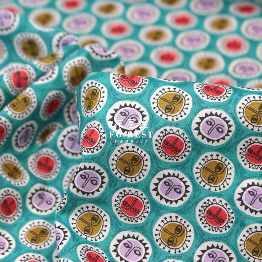 Liberty of London (Cotton Tana Lawn Fabric) - NOON Green - FO:REST Fabric 布恩堂Liberty fabrictana lawnjapanese fabricykk zipper