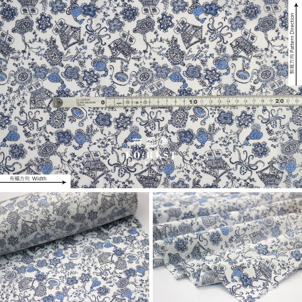 Liberty of London (Cotton Tana Lawn Fabric) - Opera Carousel - FO:REST Fabric 布恩堂Liberty fabrictana lawnjapanese fabricykk zipper