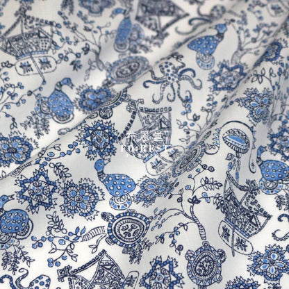Liberty of London (Cotton Tana Lawn Fabric) - Opera Carousel - FO:REST Fabric 布恩堂Liberty fabrictana lawnjapanese fabricykk zipper