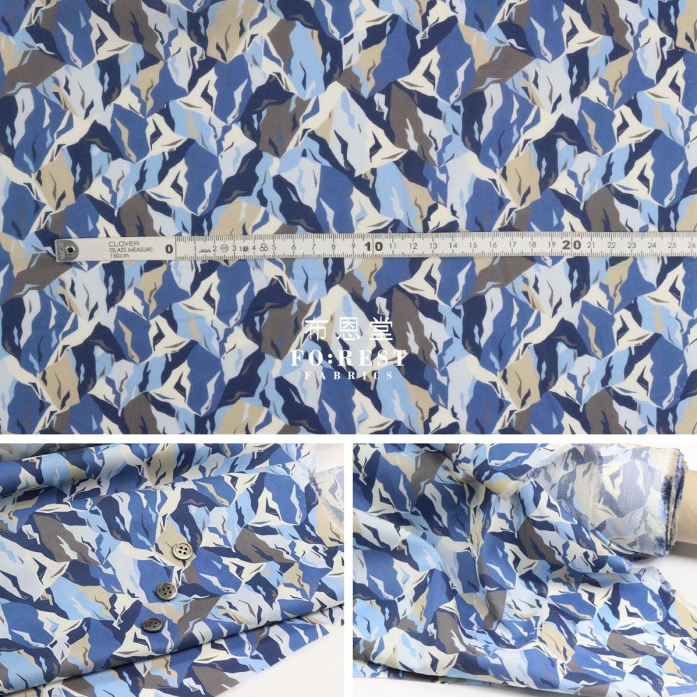 Liberty of London (Cotton Tana Lawn Fabric) - Peaks B - FO:REST Fabric 布恩堂Liberty fabrictana lawnjapanese fabricykk zipper