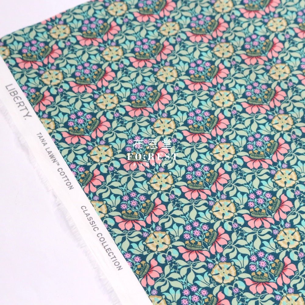 Liberty of London (Cotton Tana Lawn Fabric) - Persephone - FO:REST Fabric 布恩堂Liberty fabrictana lawnjapanese fabricykk zipper