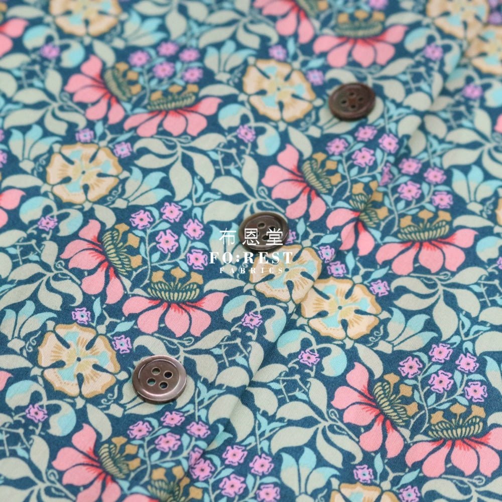 Liberty of London (Cotton Tana Lawn Fabric) - Persephone - FO:REST Fabric 布恩堂Liberty fabrictana lawnjapanese fabricykk zipper