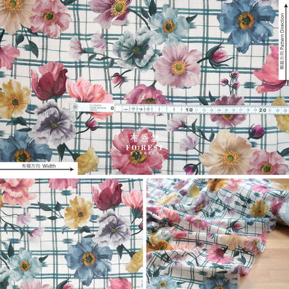 Liberty Of London (Cotton Tana Lawn Fabric) - Picnic Flower Cotton
