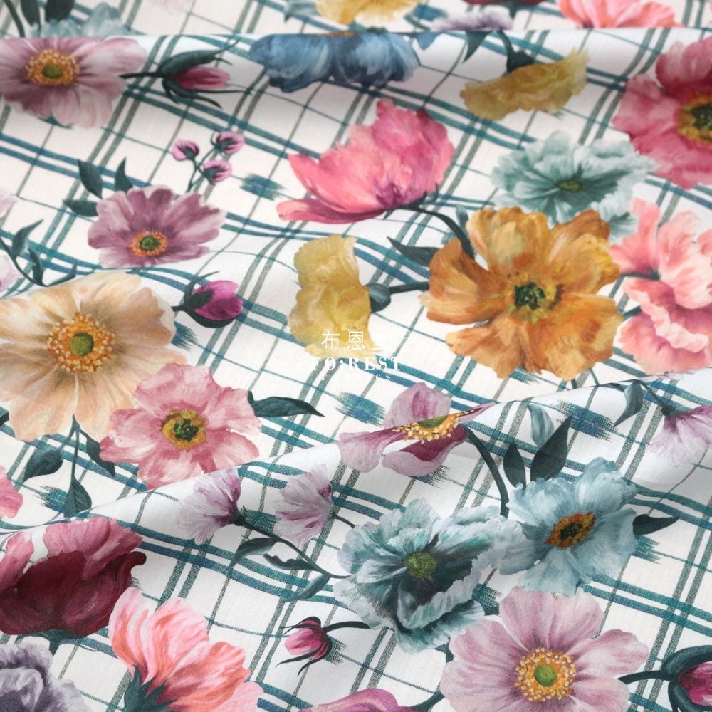 Liberty of London (Cotton Tana Lawn Fabric) - Picnic Flower - FO:REST Fabric 布恩堂Liberty fabrictana lawnjapanese fabricykk zipper