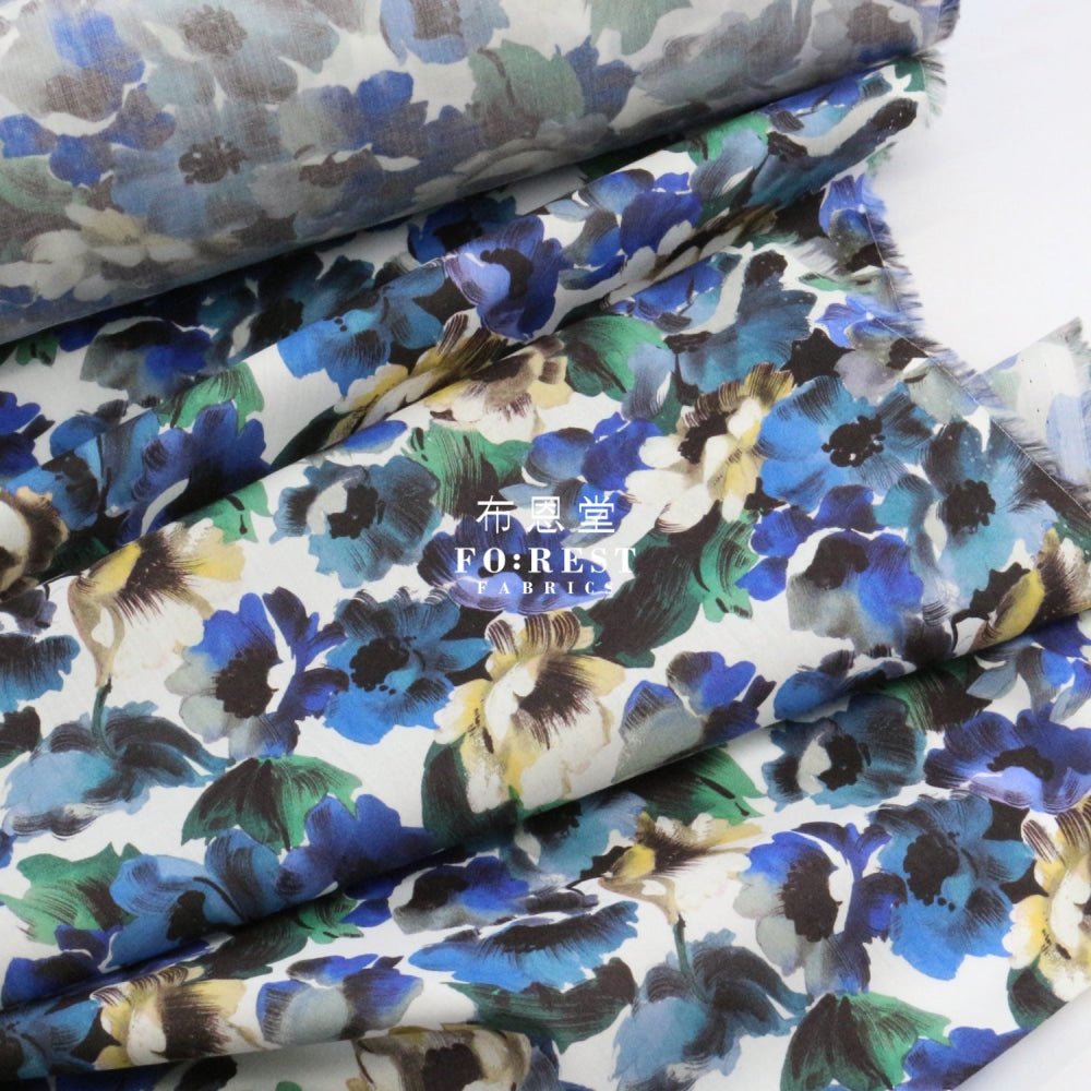 Liberty of London (Cotton Tana Lawn Fabric) - Poppy Canvas - FO:REST Fabric 布恩堂Liberty fabrictana lawnjapanese fabricykk zipper