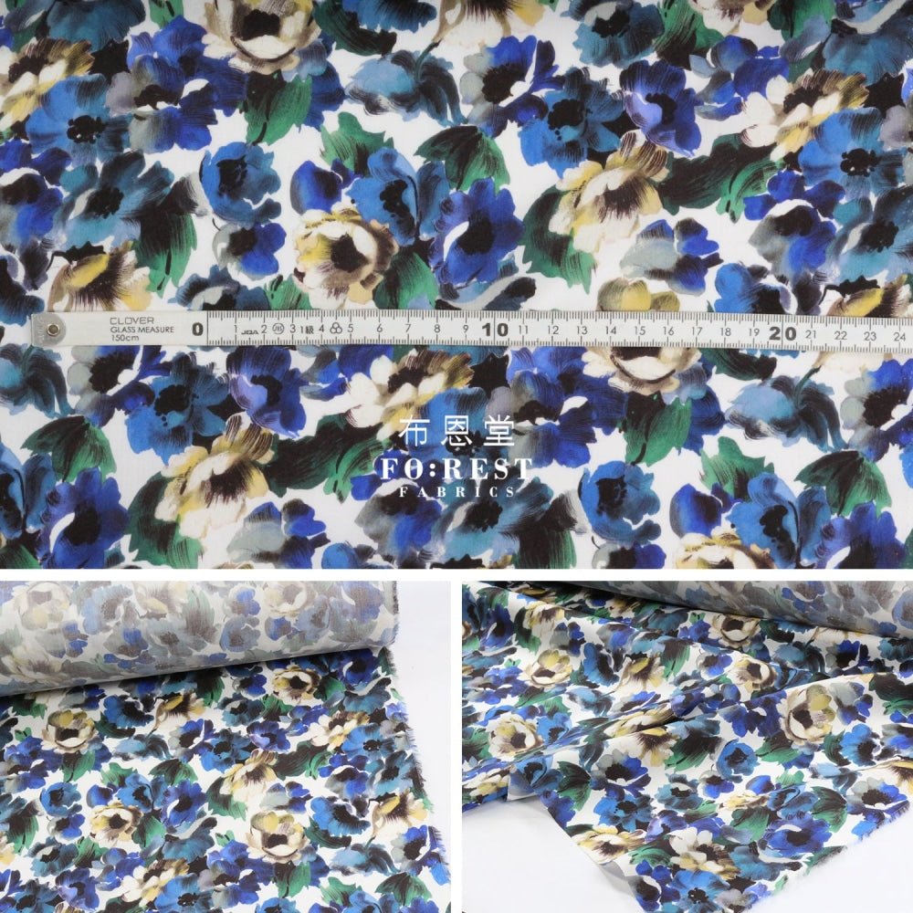 Liberty of London (Cotton Tana Lawn Fabric) - Poppy Canvas - FO:REST Fabric 布恩堂Liberty fabrictana lawnjapanese fabricykk zipper