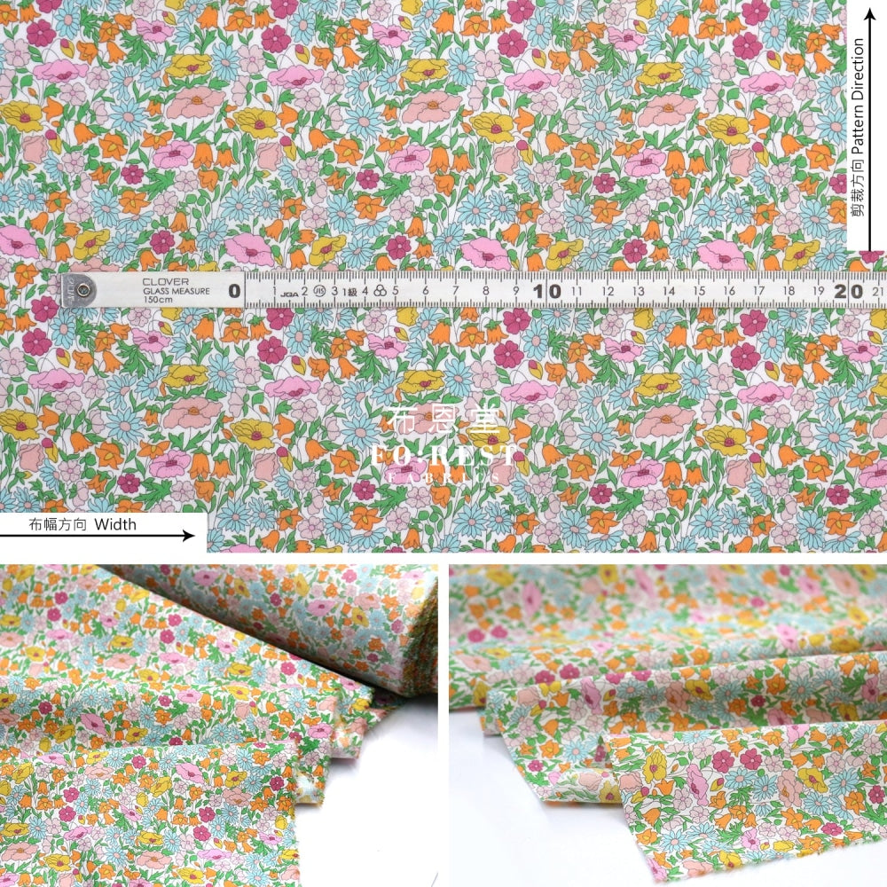 Liberty Of London (Cotton Tana Lawn Fabric) - Poppy Forest Cotton