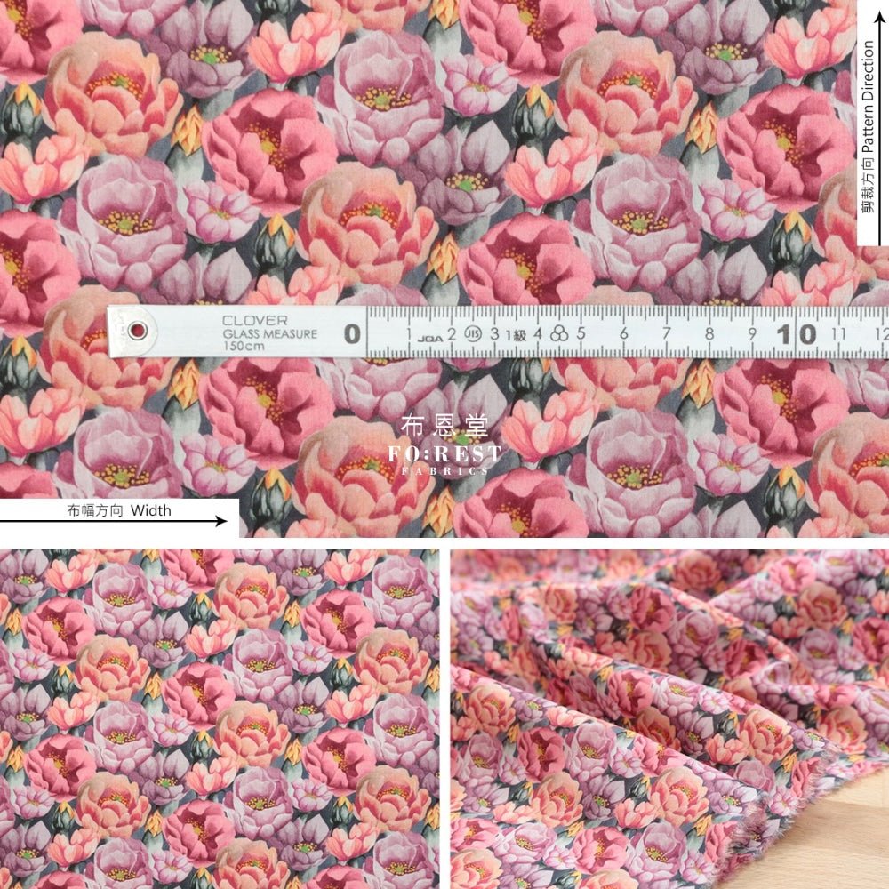 Liberty of London (Cotton Tana Lawn Fabric) - Prairie Flower - FO:REST Fabric 布恩堂Liberty fabrictana lawnjapanese fabricykk zipper