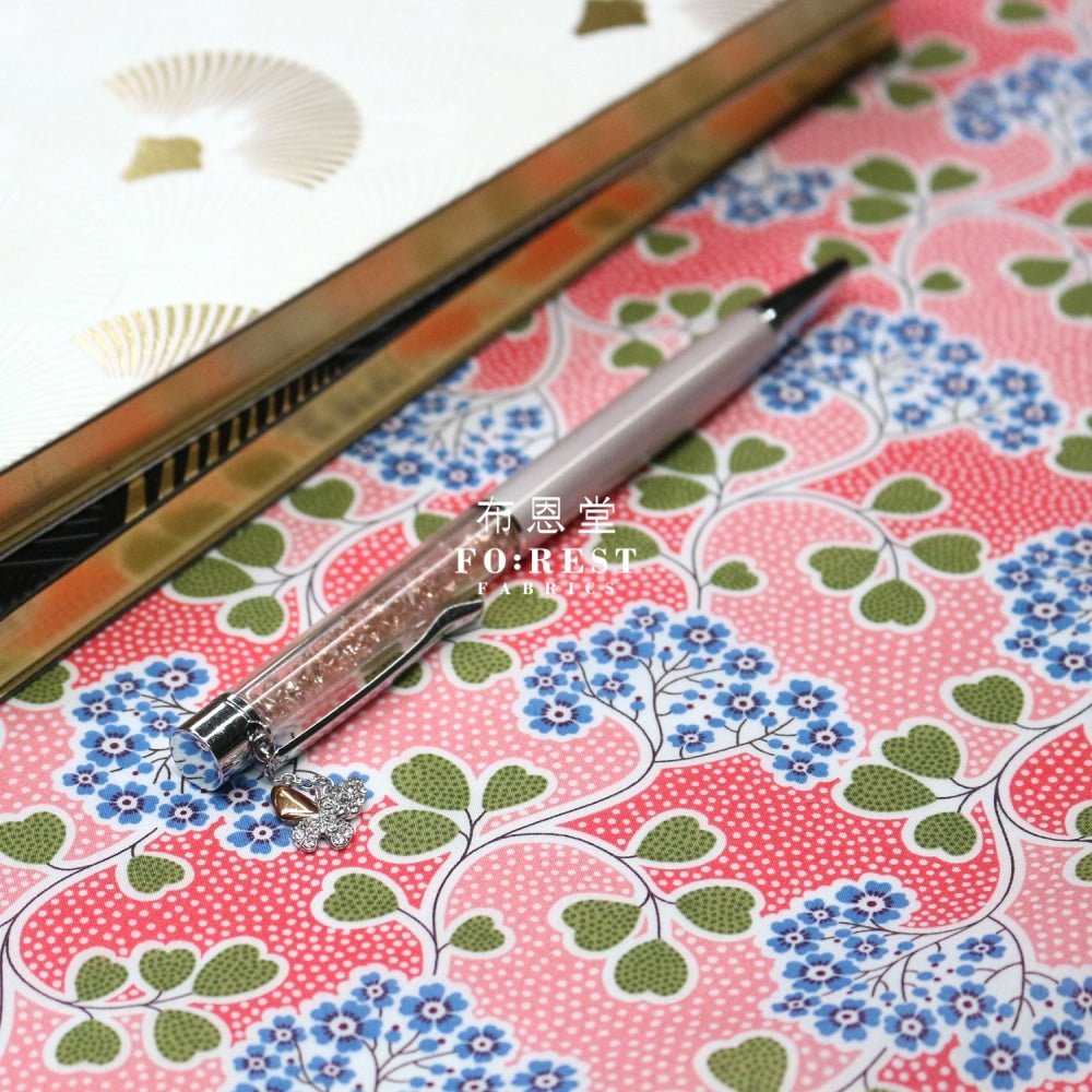 Liberty of London (Cotton Tana Lawn Fabric) - Primula Point Red - FO:REST Fabric 布恩堂Liberty fabrictana lawnjapanese fabricykk zipper