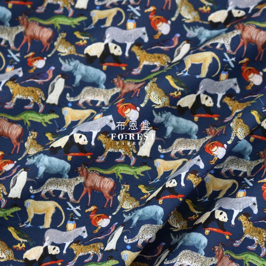 Liberty Of London (Cotton Tana Lawn Fabric) - Quey 2 Navy Cotton