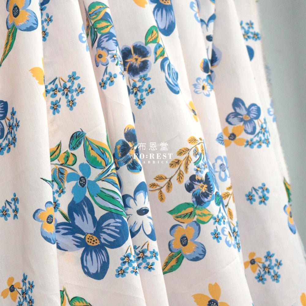 Liberty of London (Cotton Tana Lawn Fabric) - Riviera Bouqet LT.PINK - FO:REST Fabric 布恩堂Liberty fabrictana lawnjapanese fabricykk zipper
