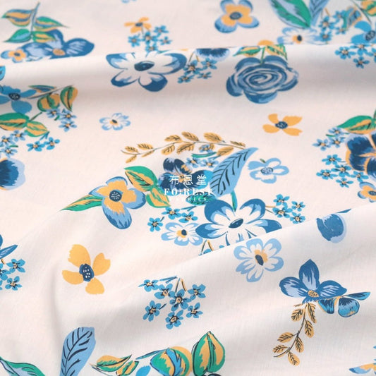 Liberty of London (Cotton Tana Lawn Fabric) - Riviera Bouqet LT.PINK - FO:REST Fabric 布恩堂Liberty fabrictana lawnjapanese fabricykk zipper