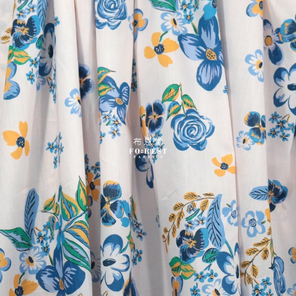 Liberty of London (Cotton Tana Lawn Fabric) - Riviera Bouqet LT.PINK - FO:REST Fabric 布恩堂Liberty fabrictana lawnjapanese fabricykk zipper