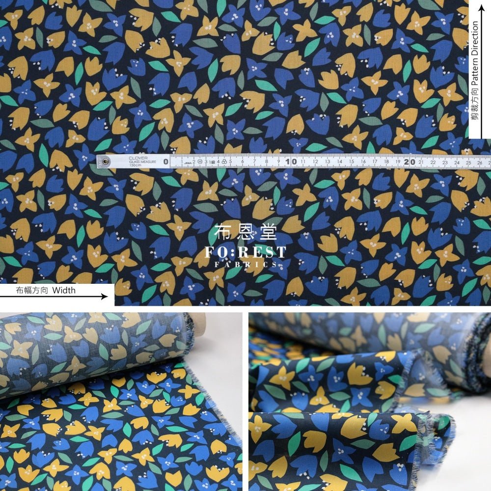 Liberty of London (Cotton Tana Lawn Fabric) - Scattered Petals - FO:REST Fabric 布恩堂Liberty fabrictana lawnjapanese fabricykk zipper