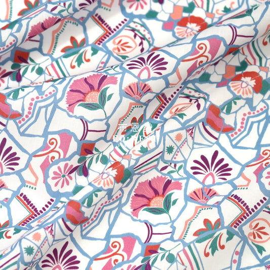 Liberty Of London (Cotton Tana Lawn Fabric) - Spanish Tiles Cotton