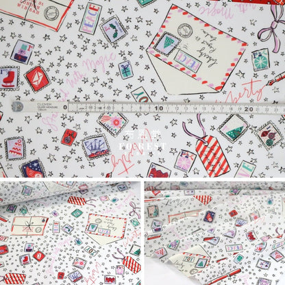 Liberty of London (Cotton Tana Lawn Fabric) - Stamped with magic White - FO:REST Fabric 布恩堂Liberty fabrictana lawnjapanese fabricykk zipper