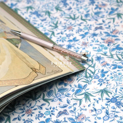Liberty of London (Cotton Tana Lawn Fabric) - Tapestry Blue - FO:REST Fabric 布恩堂Liberty fabrictana lawnjapanese fabricykk zipper