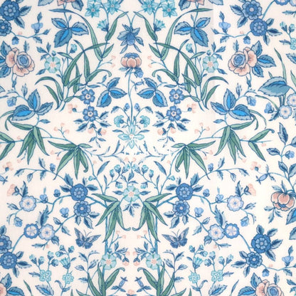 Liberty of London (Cotton Tana Lawn Fabric) - Tapestry Blue - FO:REST Fabric 布恩堂Liberty fabrictana lawnjapanese fabricykk zipper