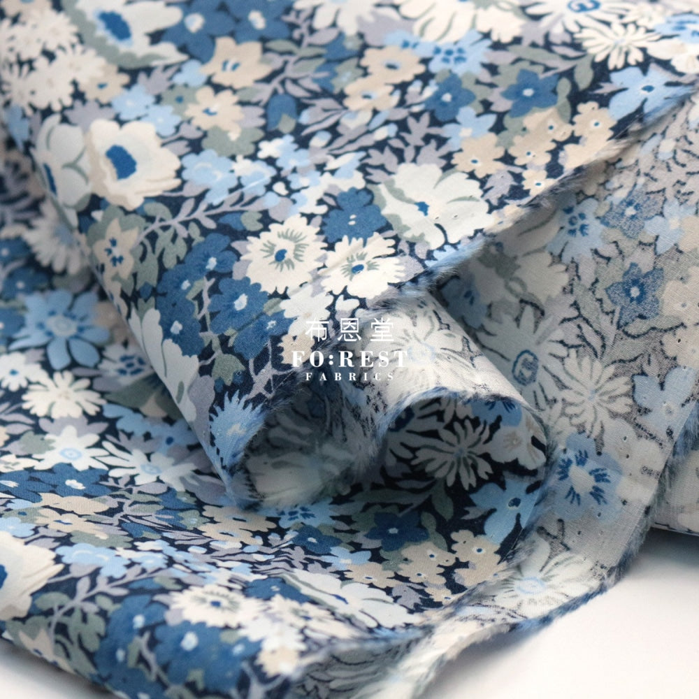 Liberty Of London (Cotton Tana Lawn Fabric) - Thorpe Blue Cotton