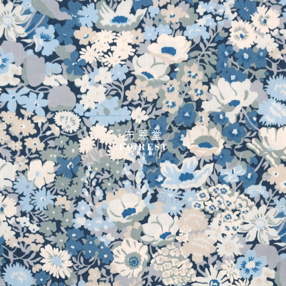 Liberty Of London (Cotton Tana Lawn Fabric) - Thorpe Blue Cotton