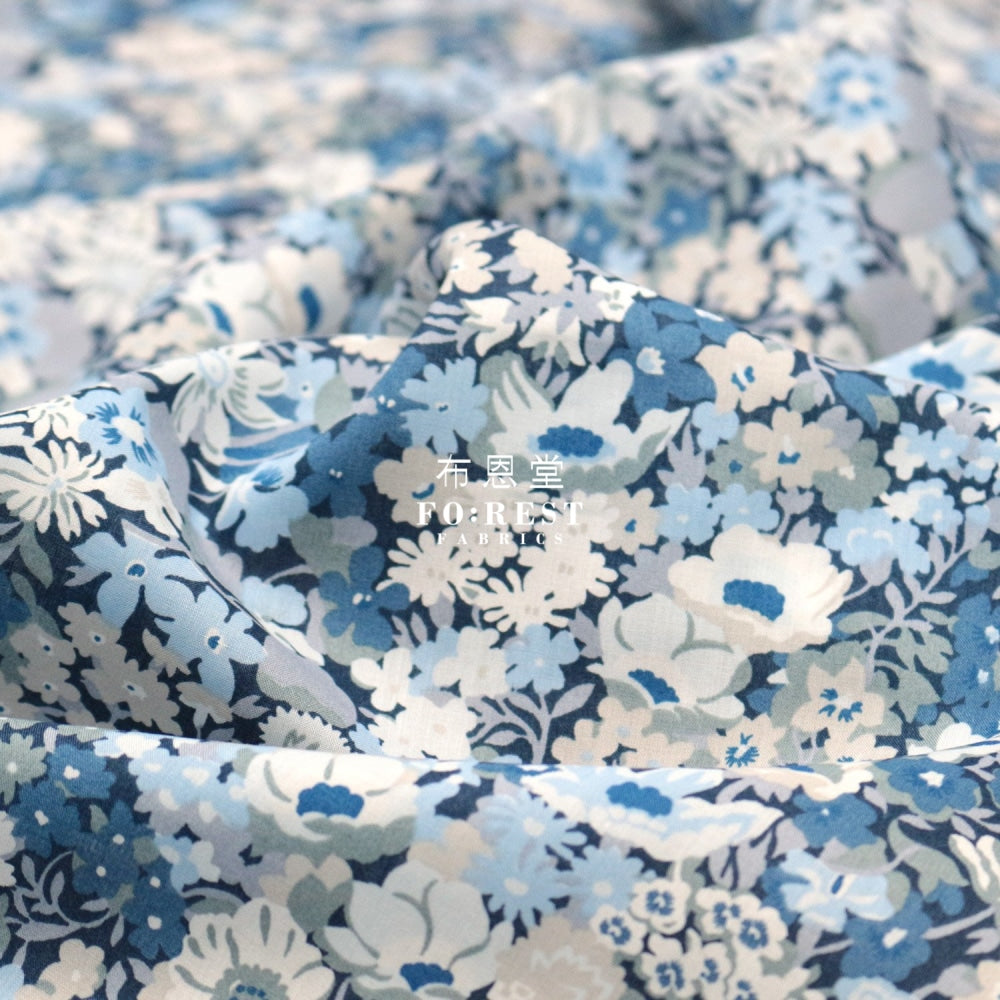 Liberty Of London (Cotton Tana Lawn Fabric) - Thorpe Blue Cotton