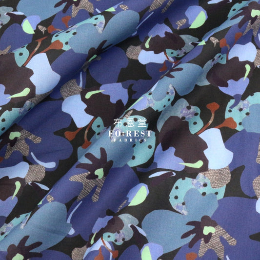 Liberty Of London (Cotton Tana Lawn Fabric) - Treloyhan Blue Cotton