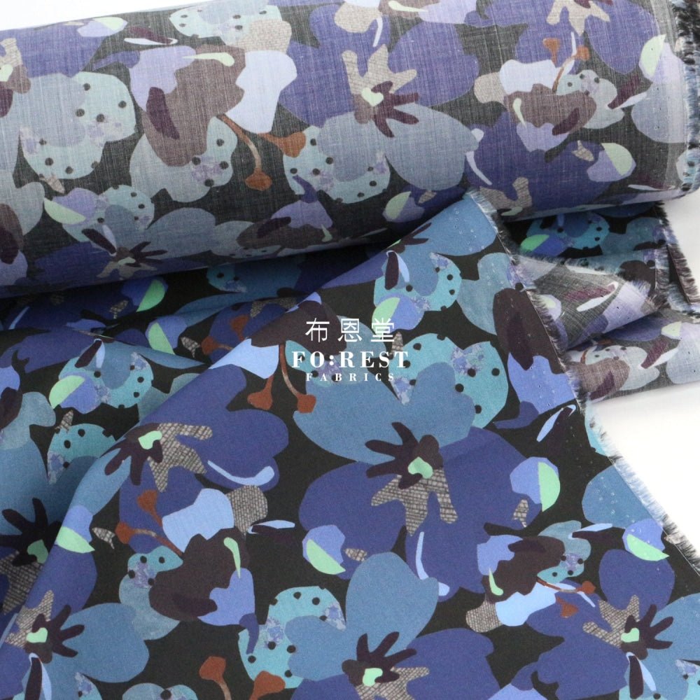 Liberty of London (Cotton Tana Lawn Fabric) - Treloyhan Blue - FO:REST Fabric 布恩堂Liberty fabrictana lawnjapanese fabricykk zipper