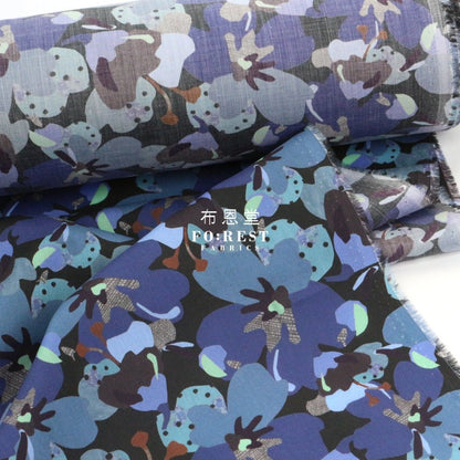 Liberty of London (Cotton Tana Lawn Fabric) - Treloyhan Blue - FO:REST Fabric 布恩堂Liberty fabrictana lawnjapanese fabricykk zipper