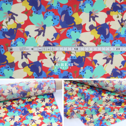 Liberty of London (Cotton Tana Lawn Fabric) - Treloyhan Red - FO:REST Fabric 布恩堂Liberty fabrictana lawnjapanese fabricykk zipper
