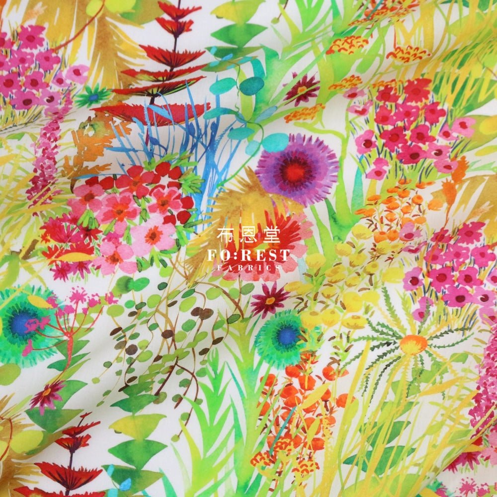 Liberty of London (Cotton Tana Lawn Fabric) - TRESCO Colourful - FO:REST Fabric 布恩堂Liberty fabrictana lawnjapanese fabricykk zipper