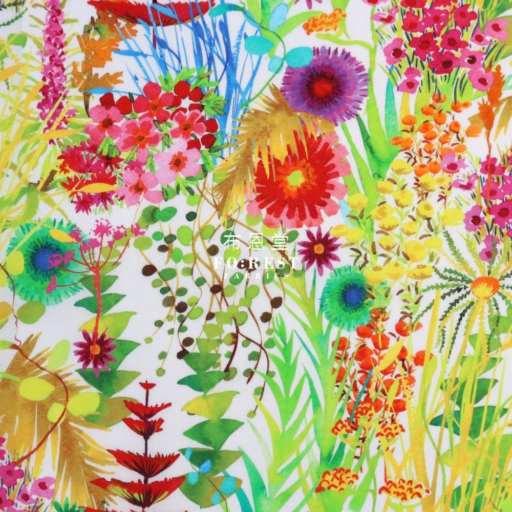 Liberty of London (Cotton Tana Lawn Fabric) - TRESCO Colourful - FO:REST Fabric 布恩堂Liberty fabrictana lawnjapanese fabricykk zipper