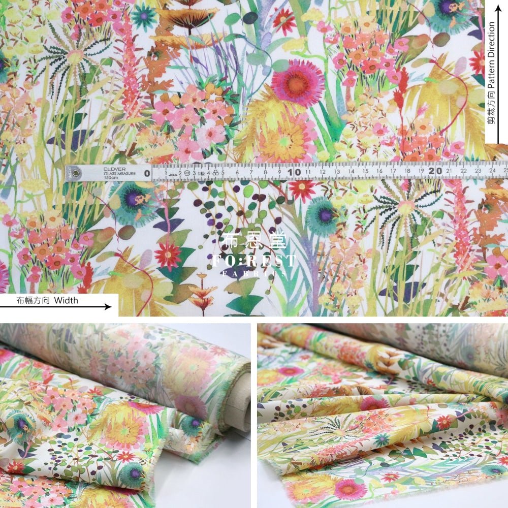 Liberty of London (Cotton Tana Lawn Fabric) - TRESCO Pastel - FO:REST Fabric 布恩堂Liberty fabrictana lawnjapanese fabricykk zipper