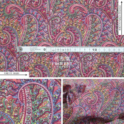 Liberty of London (Cotton Tana Lawn Fabric) - Tropical Prince - FO:REST Fabric 布恩堂Liberty fabrictana lawnjapanese fabricykk zipper