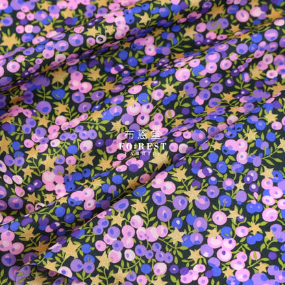 Liberty Of London (Cotton Tana Lawn Fabric) - Wiltshire Stars Purple Cotton