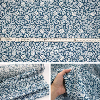 Liberty Of London (Cotton Tana Lawn Fabric) - Woodcut Vine Cotton