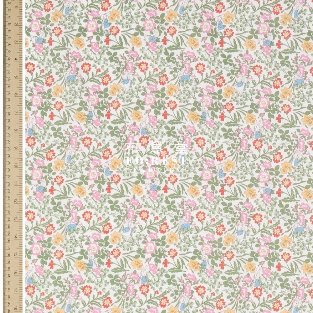 Liberty of London (Japan) - Peter Rabbit Green - FO:REST Fabric 布恩堂Liberty fabrictana lawnjapanese fabricykk zipper