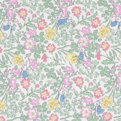 Liberty Of London (Japan) - Peter Rabbit Light Green Cotton Tana Lawn