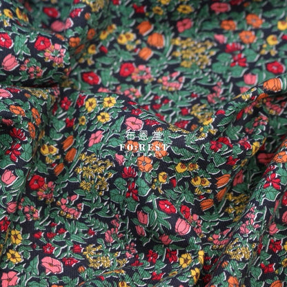 Liberty of London (LanTana Fabric) - Alicia Bell Black - FO:REST Fabric 布恩堂Liberty fabrictana lawnjapanese fabricykk zipper