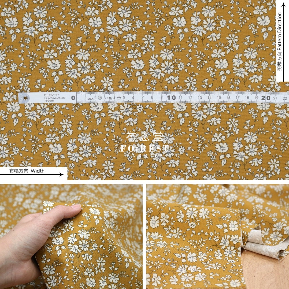 Liberty Of London (Lantana Fabric) - Capel Mustard Lantana