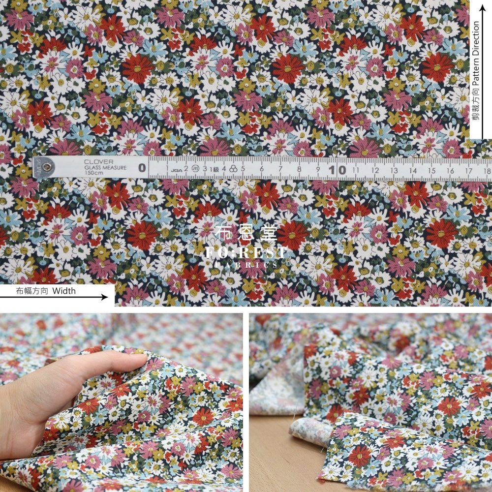 Liberty Of London (Lantana Fabric) - Libby Red Lantana