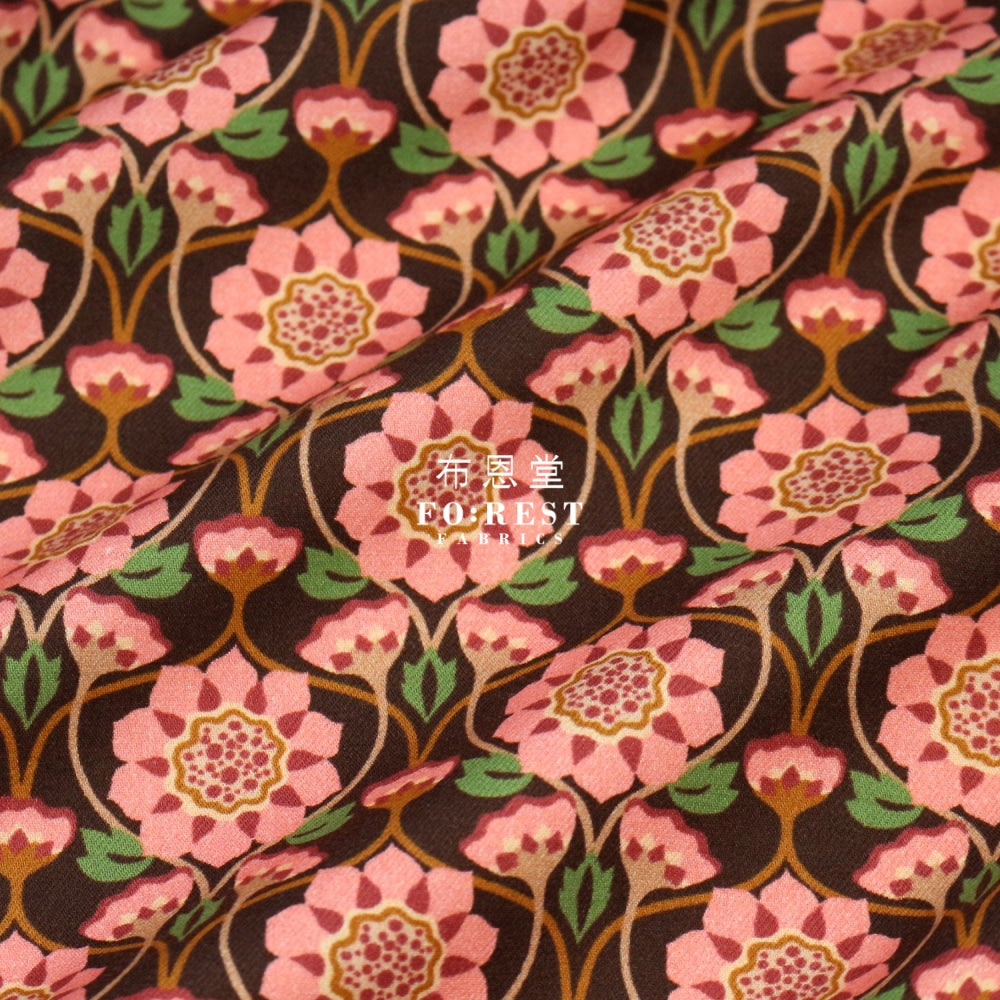 Liberty Of London (Lantana Fabric) - Revival Pinkbrown Lantana