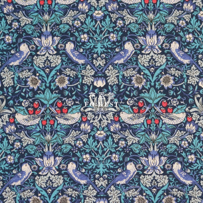 Liberty Of London (Lantana Fabric) - Strawberry Thief Blue Lantana