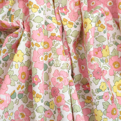 Liberty Of London (Organic Fabric) - Betsy Pink Organic Cotton Tana Lawn