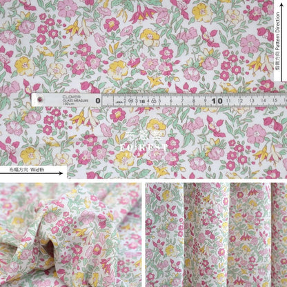 Liberty of London (Organic Fabric) - Mamie Flowers - FO:REST Fabric 布恩堂Liberty fabrictana lawnjapanese fabricykk zipper